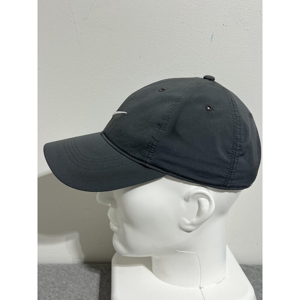 Nike Hat Cap Strap Back Gray Golf Athletic Embroidered Swoosh Mens‎ Lightweight - Picture 2 of 7